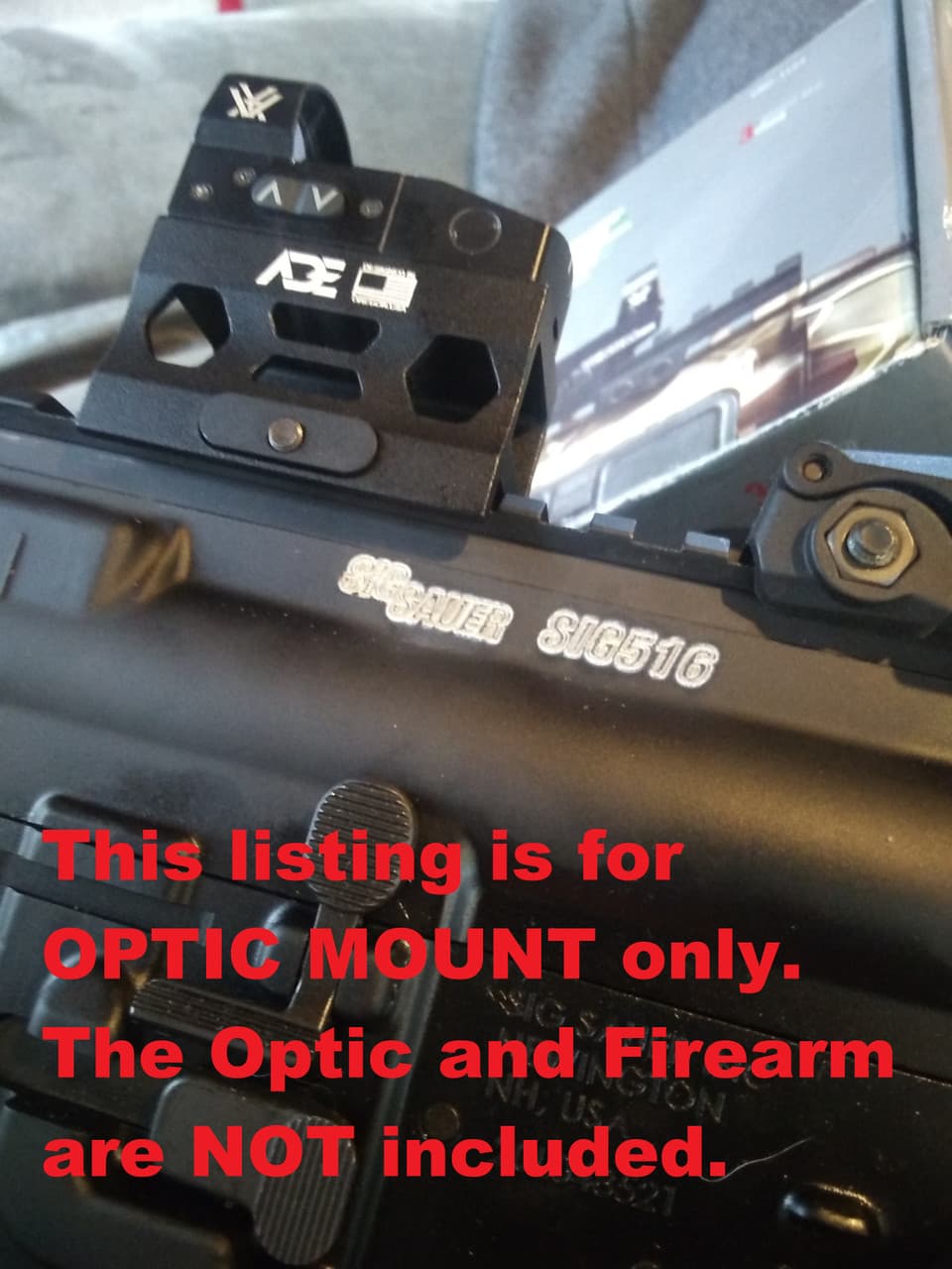 Ade Advanced Optics AR15/308 Absolute Co-Witness Riser HIGH Mount - Compatible with Trijicon RMR/SRO, ADE Stingray, Holosun 407A3/407C/407A3/507C/508T/HE509T, Riton X3 Tactix PRD,Trijicon RMR/SRO, Swampox Kingslayer/Liberty/Justice Red Dot Sight — image 1