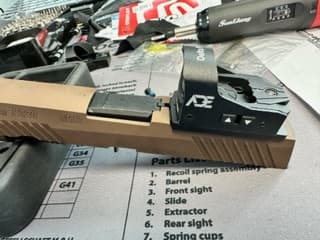 ADE RD3-012-PRO Series Motion Activated Red Dot Sight with Multi Reticle System for Optics Ready Pistol Slide/Cut That is Compatible with Doctor Footprint — image 1