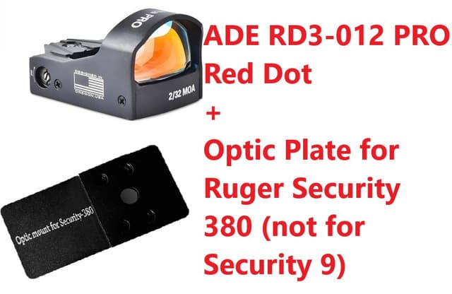 ADE RD3-012-PRO Series Motion Activated Red Dot Sight with Multi Reticle System for Optics Ready Pistol Slide/Cut That is Compatible with Doctor Footprint