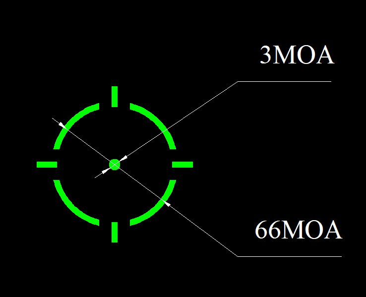 ADE NUWA PRO(RD3-021 PRO)Motion Activated GREEN Dot+66 MOA Circle RETICLE Sight-RMS footprint fits SW Shield X, Equalizer, Canik TP9 Elite SC,Canik METE MC9,METE SFT,Sig P322/P365X,Glock 43/48 MOS,Taurus GX4 Toro,605 Toro,856,Springfield Hellcat OSP — image 3