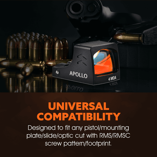 Ade Advanced Optics RD3-030/APOLLO-PRO Sensor Activated, Solar Powered 4 MOA Red Dot Sight for Springfield Hellcat OSP/PRO, Sig P365XL Spectre Comp, Canik TP9 Elite SC, Mossberg MC2SC, Kimber R7 Mako — image 4