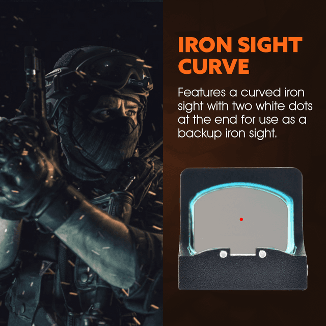 Ade Advanced Optics RD3-030/APOLLO-PRO Sensor Activated, Solar Powered 4 MOA Red Dot Sight for Springfield Hellcat OSP/PRO, Sig P365XL Spectre Comp, Canik TP9 Elite SC, Mossberg MC2SC, Kimber R7 Mako — image 6