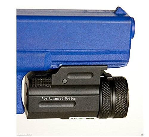 Ade Advanced Optics Ultra Compact Pistol Class 3R Green Laser Gun Sight with Quick Release Weaver Mount, Black