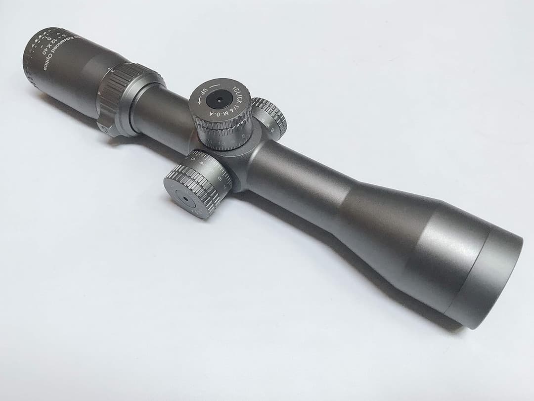 ADE ProZoom 3-12x40 Second Focal Plane Rifle Scope with 30mm Tube, Throw Leveler and mounting Rings