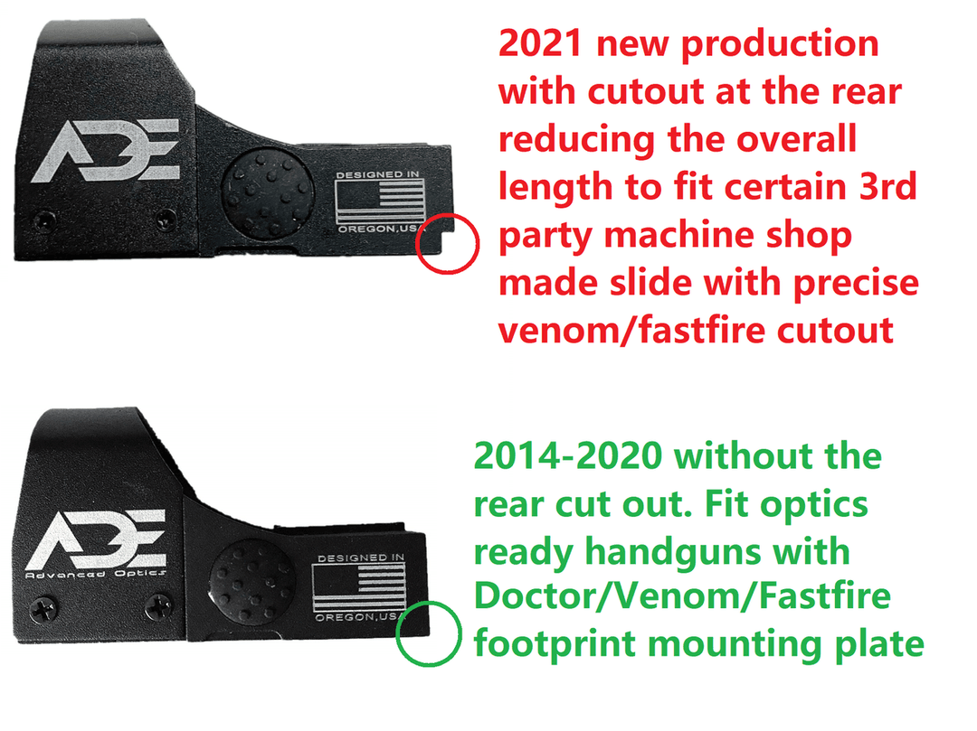 Ade Advanced Optics 2025 Shake Awake RD3-009D Crusader Reflex Red Dot Sight - 6MOA