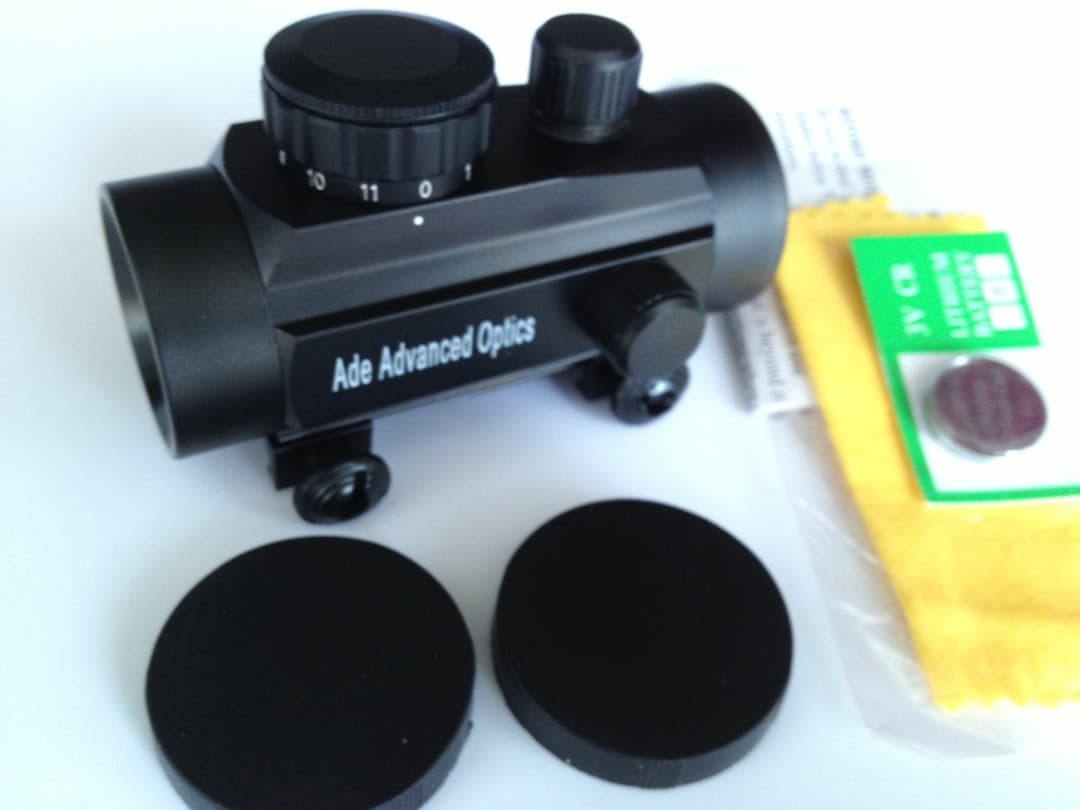 ADE 1X 35 Red Dot Sight Rifle Scope Airsoft Airgun with 20mm Picatinny Mount