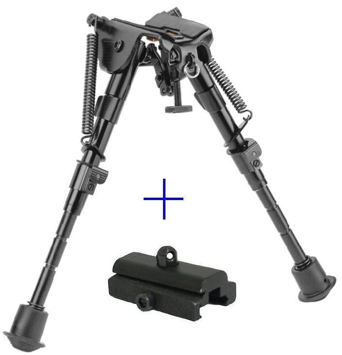 5 level 6"-9" rifle Bipod Fore grip Metal Mount TACTICAL folding Picatinny rail by Ade Advanced Optics