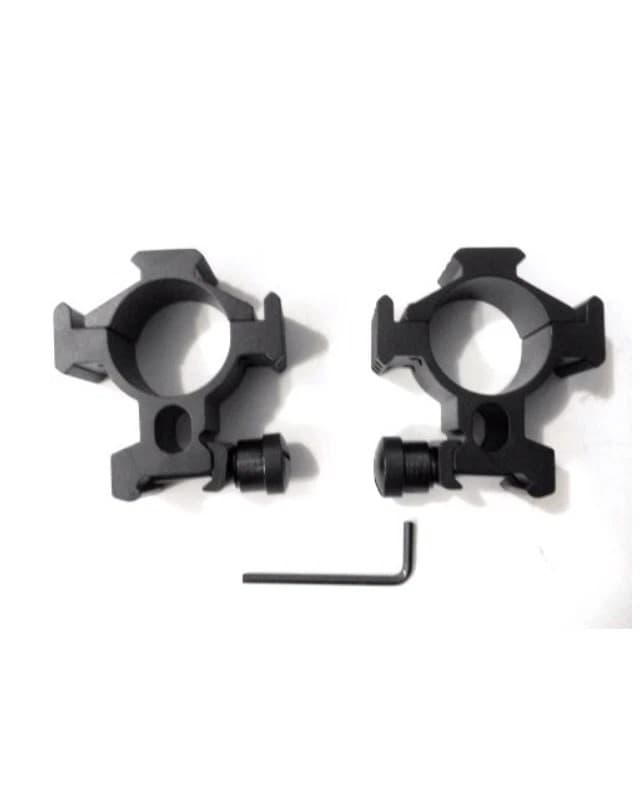 Ade Advanced Optics 34mm Tactical Mounts for Rifle Scope Rings with 3 Side Rails