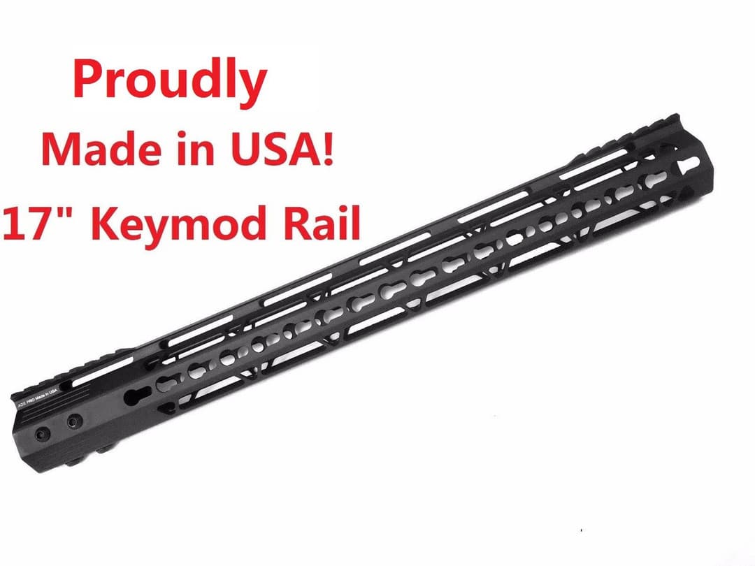 KEYMOD-MADE IN USA!- ADE PRO 17" INCH RAIL SUPER SLIM HANDGUARD FREE FLOAT — image 1