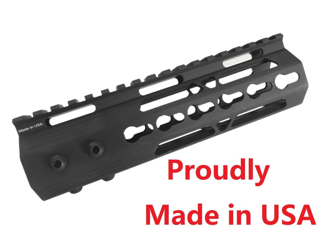 MADE IN USA!- ADE PRO 7" INCH KEYMOD RAIL SUPER SLIM HANDGUARD FREE FLOAT KEYMOD
