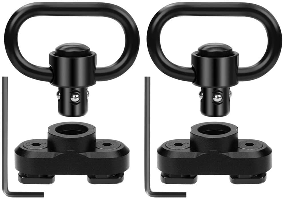 Pack of 2! Ade Advanced Optics MLOK M-LOK Reversible QD Sling Mount w/Swivel adapter for ar15 keymod handguard rail