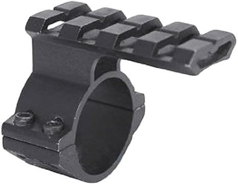 Ade Advanced Optics 30mm Scope Adapter Ring/Mount with Picatinny/Weaver Top Rail for Backup/Second Laser, Anodized Black