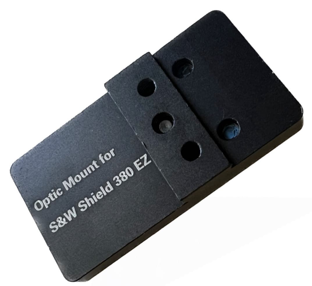 Smith Wesson SW MP 380 Shield EZ Pistol Mounting Plate Workswith Vortex Venom/Viper/DEFENDER-CCW,Burris Fastfire,Docter,Sig Sauer Romeo Zero,Leupold Delta Point Pro,Holosun 407k/507k,Swampfox Sentinel,ADE Spike/NUWA/Apollo,Shield RMS/RMSc Red Dot — image 1