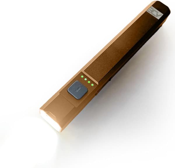 Ade Advanced Optics Rechargeable EDC Tracer Pen Light - Ultra-Slim 5.5 Inch 1000 Lumen Flashlight with Multiple Modes - Compact Light for Tactical, Professional Work and Everyday Use - Coyote Brown