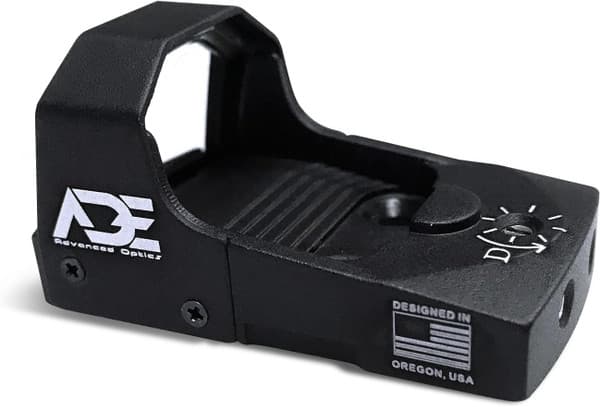 Ade Advanced Optics RD3-006B Reflex Dot Sight with Picatinny Rail Mount - Compatible with Doctor / Vortex Venom / Burris Fastfire Footprint - Compact Dot Optic, Green or Blue Dot, Black or Tan
