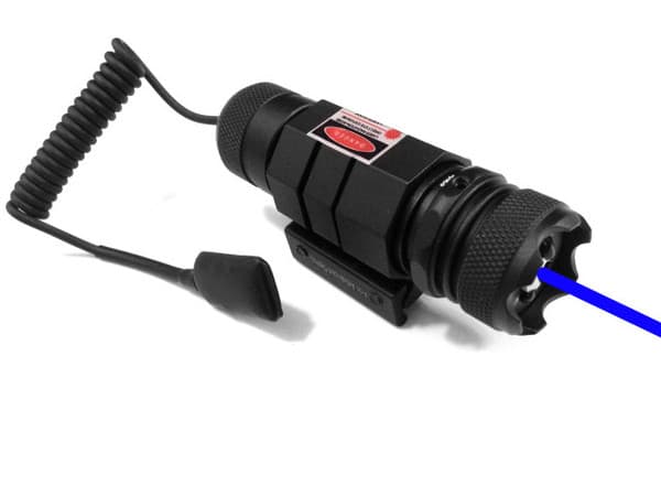 Ade Advanced Optics HB06-1 Triple Duty 450nm Blue/Violet Laser Sight with Picatinny Mount, Black