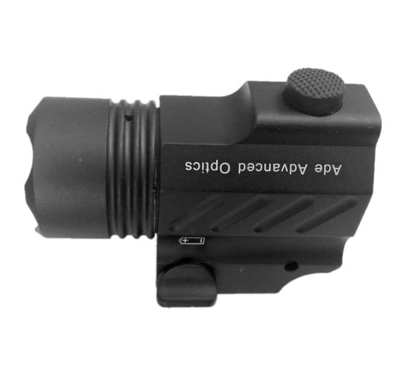 Ade Advanced Optics PL200S-A-1 Ultra Compact Tactical Strobe Flashlight 400 Lm Pistol Handgun Torch light with Strobe Mode for Hiking, Camping, Hunting & Other Indoor/Outdoor activities