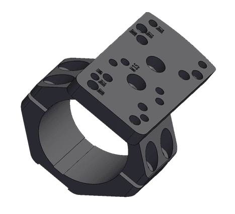 Ade 30mm/1" Inch Piggyback Universal Fit Red Dot Ring Mount for Rifle Scopes - Compatible With Compatible with Trijicon RMR, Holosun 407C/S507C/508T/407K/507K/ESP Carry,Swampfox Sentinel Red Dot Sight