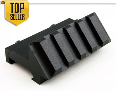 Ade Advanced Optics 45 Degree offset Tilted Picatinny/weaver Rail Mount. Quad