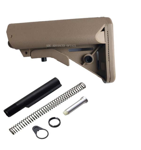 GEN 3 Kit! MADE IN USA FDE SOPMOD MIL SPEC STOCK BUTTSTOCK + BUFFER TUBE KIT FLAT DARK EARTH match magpul color