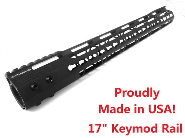 KEYMOD-MADE IN USA!- ADE PRO 17" INCH RAIL SUPER SLIM HANDGUARD FREE FLOAT