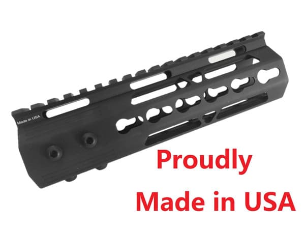 MADE IN USA!- ADE PRO 7" INCH KEYMOD RAIL SUPER SLIM HANDGUARD FREE FLOAT KEYMOD