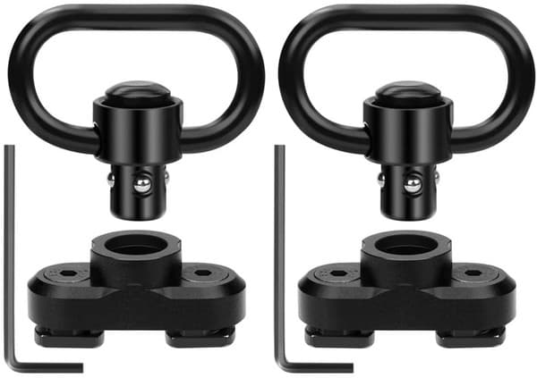 Pack of 2! Ade Advanced Optics MLOK M-LOK Reversible QD Sling Mount w/Swivel adapter for ar15 keymod handguard rail